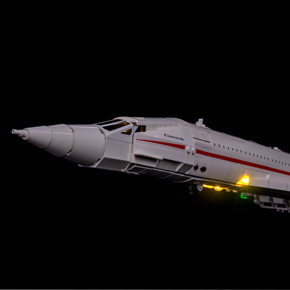 BrickBling LED Lighting for Lego Concorde, Creative Light Kit Compatible  with Lego 10318-No Model Included