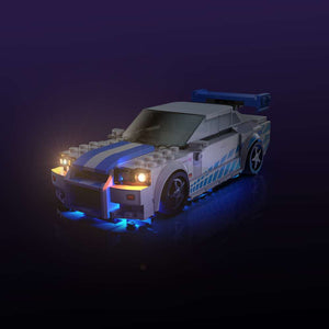 LMB 2.0 Light Kit for LEGO Speed Champions 2 Fast 2 Furious Nissan Skyline GT-R (R34) #76917