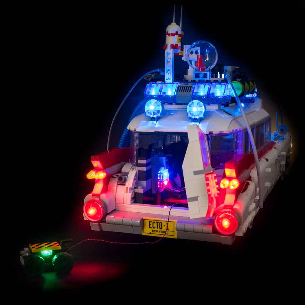 Pimp your LEGO Ghostbusters Ecto-1 21108 with LED blocks