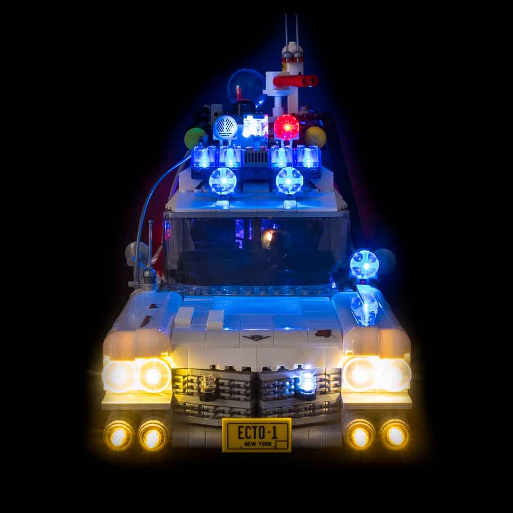 Pimp your LEGO Ghostbusters Ecto-1 21108 with LED blocks