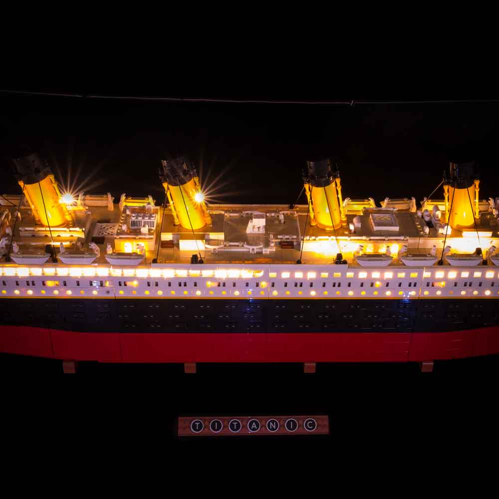 GEAMENT LED Light Kit Compatible with Lego Titanic - Lighting Set for  Creator 10294 Building Model (Model Set Not Included)