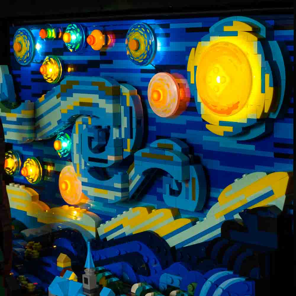  YEABRICKS LED Light for Lego-21333 Ideas Vincent Van Gogh - The  Starry Night Building Blocks Model (Lego Set NOT Included) : Toys & Games