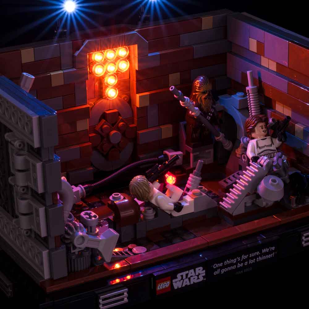 LEGO Star Wars Death Star Trash Compactor Diorama Series 75339 Adult  Building Set with 6 Star Wars Figures including Princess Leia, Chewbacca &  R2-D2, Gift for Star Wars Fans 