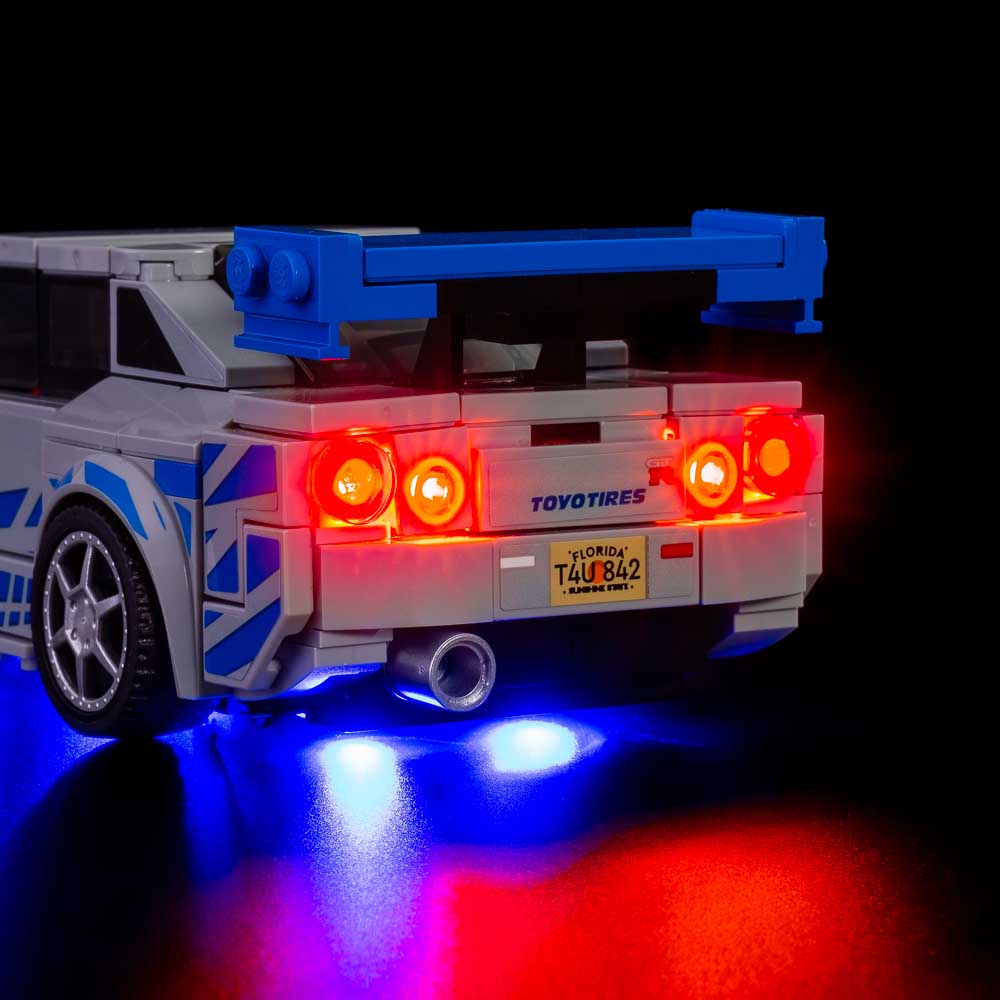  FOISONLEE LED Light Compatible for Lego 76917, Light Kit  Compatible for Speed Champions Nissan Skyline GT-R (R34) Compatible for The  2 Fast 2 Furious(Only Lights, No Building Block) : Toys 